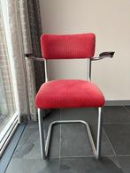 Rode buisframe bureau- of eetkamerstoelen (prijs verlaagd), Ophalen, Gebruikt, Functionalisme, Stof