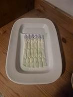 Mooie schaal voor Asperges Barbotine, Ophalen of Verzenden