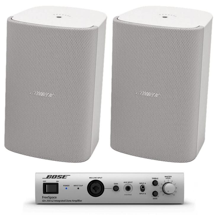 Bose Freespace audiosysteem IZA 250-LZ en FS4E speakers wit, Audio, Tv en Foto, Professionele Audio-, Tv- en Video-apparatuur
