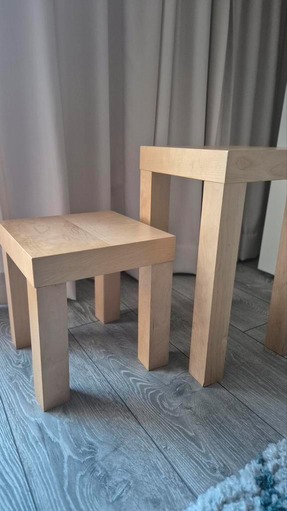 IKEA bijzettafeltjes, houtlook, Huis en Inrichting, Krukjes, Hout, Ophalen