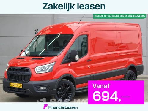 Ford Transit 165pk Automaat Limited Black Edition Raptor Gri, Auto's, Bestelauto's, Bedrijf, Lease, Financial lease, Achteruitrijcamera