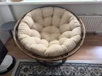 2 papasan chairs and a pillow for sale, Huis en Inrichting, Stoelen, Ophalen, Gebruikt, Riet of Rotan, Twee