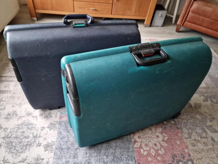 Koffers Samsonite en Carlton afhalen, Sieraden, Tassen en Uiterlijk, Koffers, Gebruikt, Hard kunststof, 70 cm of meer, 55 cm of meer