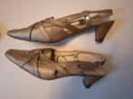 Hogl slingbacks met een klein hakje maat 6 / 39 zilver/grijs, Schoenen met lage hakken, Ophalen of Verzenden, Hogl, Grijs