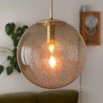 2x vintage bollamp Glashütte Limburg, Huis en Inrichting, Lampen | Hanglampen, Minder dan 50 cm, Ophalen of Verzenden, Zo goed als nieuw