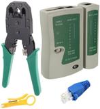 Connectortang RJ9, RJ11, RJ45 tester + connectors Nieuw, Ophalen of Verzenden, Nieuw