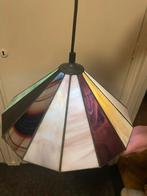 Vintage Glas in Lood Hanglamp, Huis en Inrichting, Lampen | Hanglampen, Ophalen, Gebruikt, Glas, Minder dan 50 cm