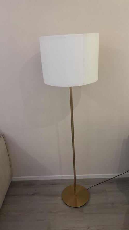 Geborsteld Goude Vloerlamp, Huis en Inrichting, Lampen | Vloerlampen, Nieuw, 150 tot 200 cm, Metaal, Ophalen