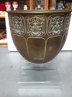 GROTE ANTIEKE HOLLANDSE JUGENDSTIL ( rio )BLOEMPOT I.Z.G.ST, Antiek en Kunst, Ophalen of Verzenden, Koper
