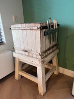 Vintage Hongaars slagersblok wit, Ophalen, Gebruikt, Wit, 50 tot 100 cm