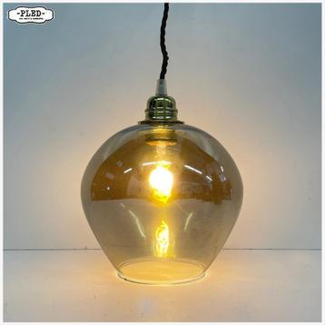 Qazqa hanglamp, rookglas, bol - snoer en fitting beschikbaar voor biedingen