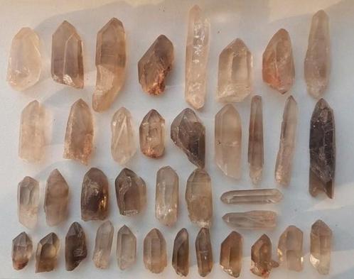 Rookkwarts punten edelsteen punt rook kwarts edelstenen, Verzamelen, Mineralen en Fossielen, Mineraal, Ophalen of Verzenden