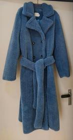 Lange lichtblauwe teddy jas mt L (nieuw), Kleding | Dames, Jassen | Winter, Blauw, Maat 42/44 (L), Imagine, Nieuw
