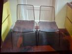 Design Draadstaal stoelen., Ophalen, Zo goed als nieuw, Zwart