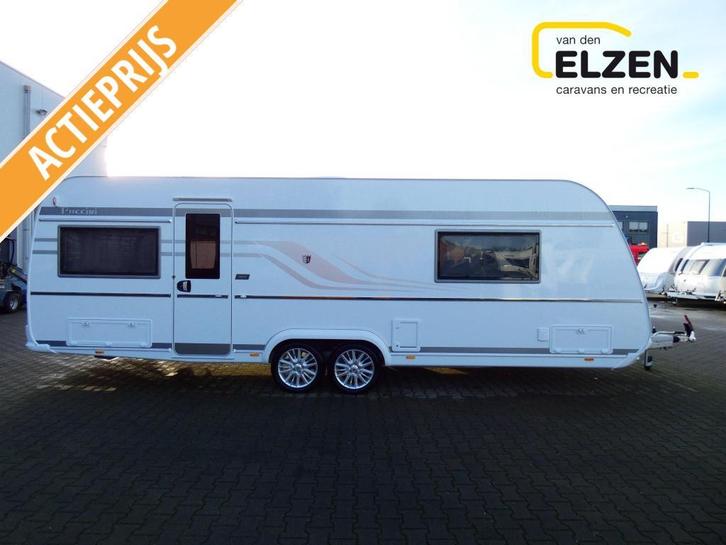 Tabbert Puccini 685 DF Model 2025, incl. opties, Caravans en Kamperen, Caravans, Bedrijf, tot en met 4, 1500 - 2000 kg, Rondzit