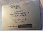 Aston Martin Lagonda inspectie badge, Ophalen of Verzenden, Zo goed als nieuw, Auto's