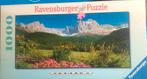 Puzzel 1000 st; Bergromantiek in Zuid-Tirol. Ravensburger, Ophalen of Verzenden, 500 t/m 1500 stukjes, Zo goed als nieuw, Legpuzzel