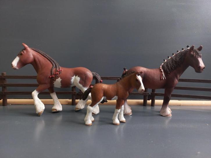 Schleich paarden en families, Verzamelen, Speelgoed, Zo goed als nieuw, Ophalen