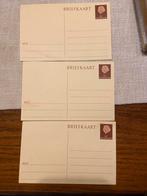3x nooduitgifte Briefkaarten 8 ct uit 1945, Ophalen of Verzenden, Na 1940, Postfris