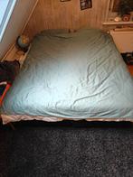 Boxspring 160x200cm met topper, Huis en Inrichting, Ophalen, Gebruikt, Zwart, Tweepersoons