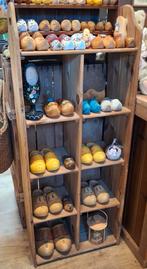 Oude Houten klompenrek, klompensteling Klompen,, Antiek en Kunst, Ophalen