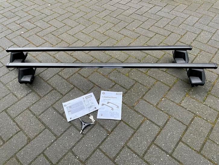 Thule SquareBar Evo Dakdragers Volvo EX30, Auto diversen, Dakdragers, Gebruikt, Ophalen