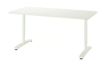 IKEA bureau BEKANT | wit | 140x80 cm | in hoogte verstelbaar - afbeelding 1