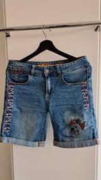 Spijkershort, merk Desigual, maat 27, Ophalen of Verzenden, Zo goed als nieuw, Blauw, W27 (confectie 34) of kleiner