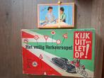 vintage historisch bordspel veilig verkeer + Gloria mozaïek, Antiek en Kunst, Antiek | Speelgoed, Ophalen of Verzenden