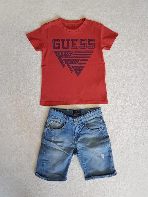 Super tof GUESS shirt in maat 7 / 122., Kinderen en Baby's, Kinderkleding | Maat 122, Zo goed als nieuw, Jongen, Shirt of Longsleeve