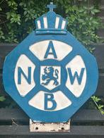 Vintage logo reclamebord ANWB wegbewijzerings paal ANWB bord, Verzenden, Zo goed als nieuw, Reclamebord