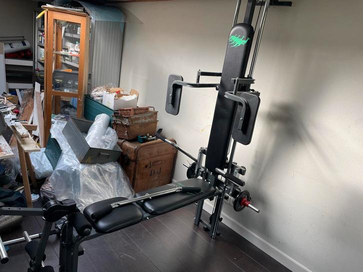 Krachtstation - Complete Workout, Sport en Fitness, Fitnessapparatuur, Gebruikt, Krachtstation, Armen, Metaal, Ophalen