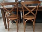 Set cross-back thonet model stoelen hout bohemian, Antiek en Kunst, Curiosa en Brocante, Ophalen