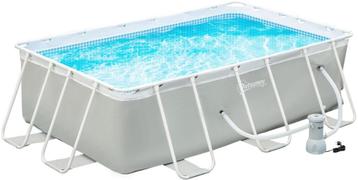 Opzetzwembad 340x215x80 cm met Filterpomp – Familie Zwembad  beschikbaar voor biedingen
