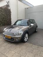 Mini Cooper 1.6 - Betrouwbare Mini Cooper met panoramadak, Auto's, Mini, Voorwielaandrijving, Zwart, 4 cilinders, Bruin