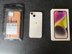Iphone 14  wit 256 GB 100%krasvrij scherm, Ophalen, Gebruikt, Wit, 256 GB