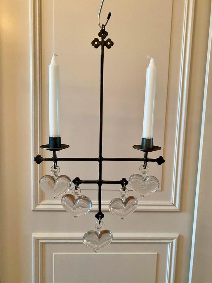 Kosta Boda Smide hangkandelaar, Bertil Vallien, Zweden 1960, Antiek en Kunst, Antiek | Kandelaars, Overige materialen, Ophalen of Verzenden