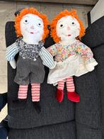Large Handmade Raggedy Ann and Andy dolls 70s to 80s vintage, Ophalen of Verzenden