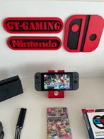 NINTENDO SWITCH NIEUW MODEL 2023 V2 MARIO KART+STUURTJES, Met 2 controllers, Ophalen of Verzenden, Zo goed als nieuw, "