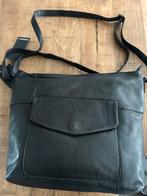 Burkely schoudertas just jackie zwart leer leren leather, Overige merken, Zwart, Nieuw, Ophalen of Verzenden