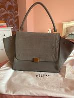 Celine crocidile nubuck trapeze bag, Nieuw, Shopper, Grijs, Ophalen