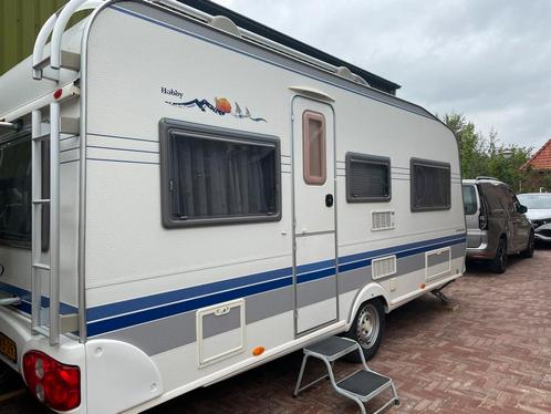 Hele nette Hobby 495UL uit 2005 met mooie voortent, Caravans en Kamperen, Caravans, Particulier, tot en met 4, 1000 - 1250 kg