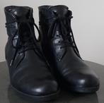 Gabor Zwarte Leren Enkellaarsjes - Maat 37,5, Kleding | Dames, Schoenen, Zwart, Lage of Enkellaarzen, Gabor, Ophalen of Verzenden