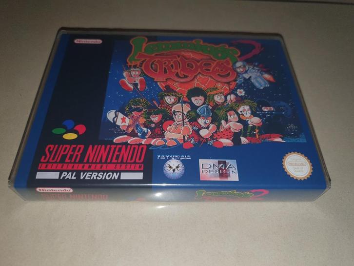 Lemmings 2 The Tribes SNES Game Case, Spelcomputers en Games, Games | Nintendo Super NES, Zo goed als nieuw, Avontuur en Actie
