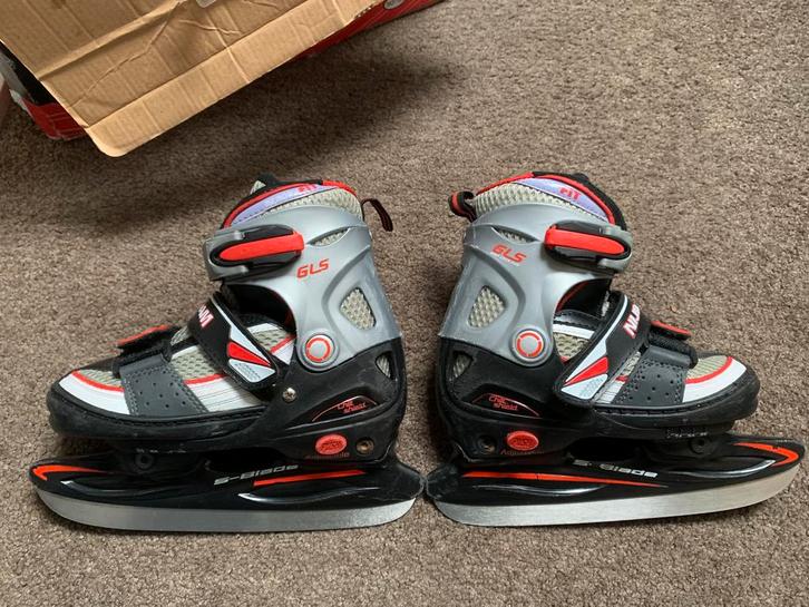 Nijdam kinder hockey schaatsen in maat verstelbaar, Sport en Fitness, Schaatsen, Gebruikt, IJshockeyschaatsen, Nijdam, Ophalen of Verzenden