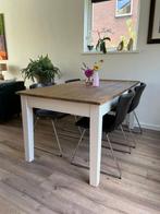 Landelijke Eettafel, Huis en Inrichting, Ophalen, Gebruikt, Teakhout, 50 tot 100 cm