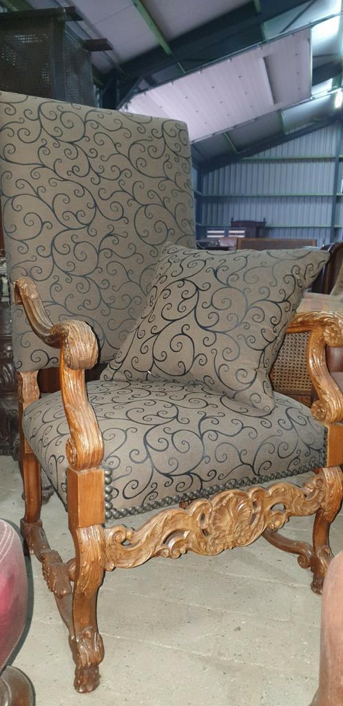 Antique ridderstoel, Antiek en Kunst, Antiek | Meubels | Stoelen en Banken, Ophalen