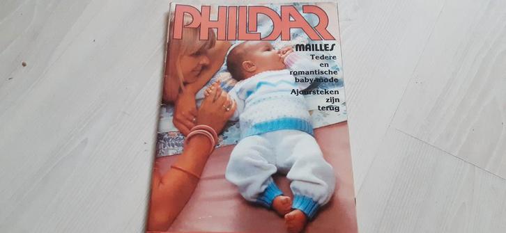 Phildar baby breiboek no 56, de leukste Vintage breipatronen, Hobby en Vrije tijd, Breien en Haken, Gebruikt, Breien, Patroon of Boek