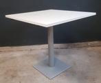 8 x Kantine tafels wit metaal hout kantoor cafe terras, Huis en Inrichting, Tafels | Eettafels, 50 tot 100 cm, Ophalen of Verzenden