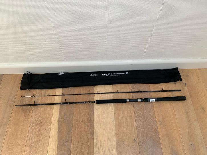 Nieuwe Dam Nova Downrigger trolhengel, 2.40m & 12-25 lbs, Watersport en Boten, Hengelsport | Roofvissen, Nieuw, Werphengel, Ophalen of Verzenden